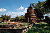 Ayutthaya, Thailand. Wat Phra Si Sanphet, one of the several of the perimeter chedis.